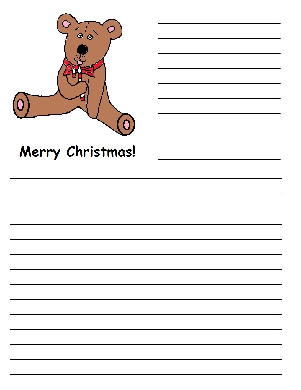 Christmas Printable Writing Paper